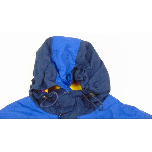 Vintage Tommy Hilfiger Mens Ski Jacket Size XXL Fleece Hooded Flag Logo Blue 2XL - Picture 4 of 16